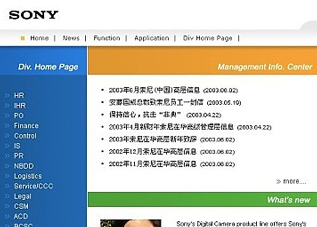 SONY Intranet